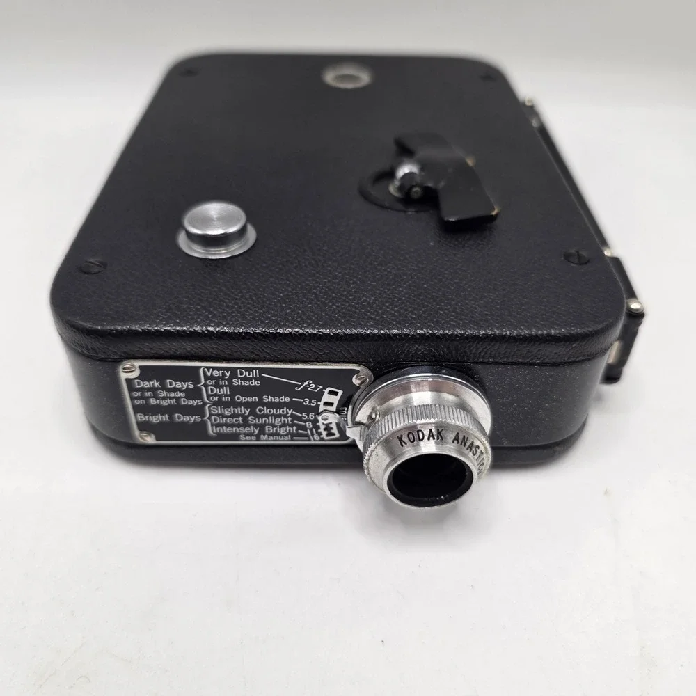 Kodak Cine-Kodak Eight Model 25 Movie Camera Black Vintage 8mm Film Untested